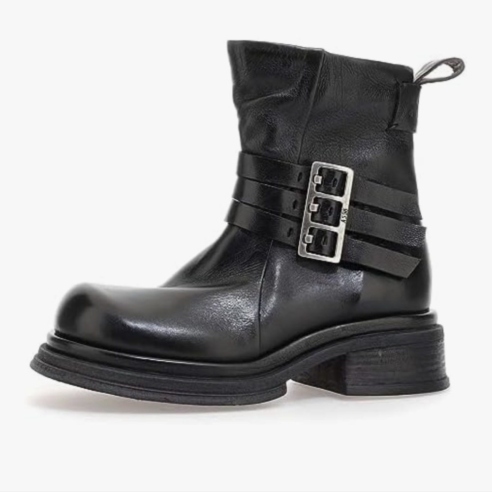 A.S.98 x Free People Crossroads Moto Boots Size 38